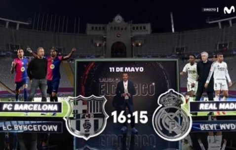 黄金时间！西甲国家德比巴萨vs皇马将于北京时间5月11日22:15举行